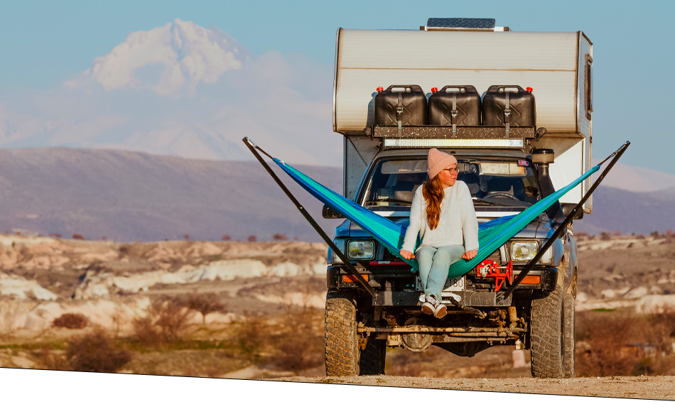 vanlife mit Hängematte